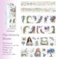 3PCS Floral Theme PET Tape