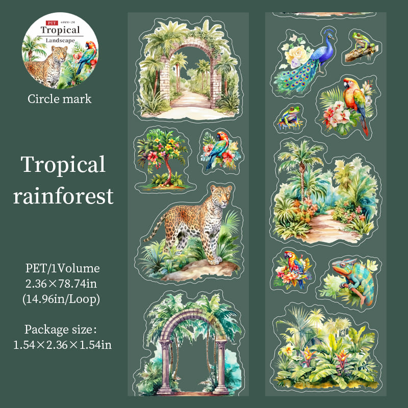 Tropical Landscape Series PET Tape