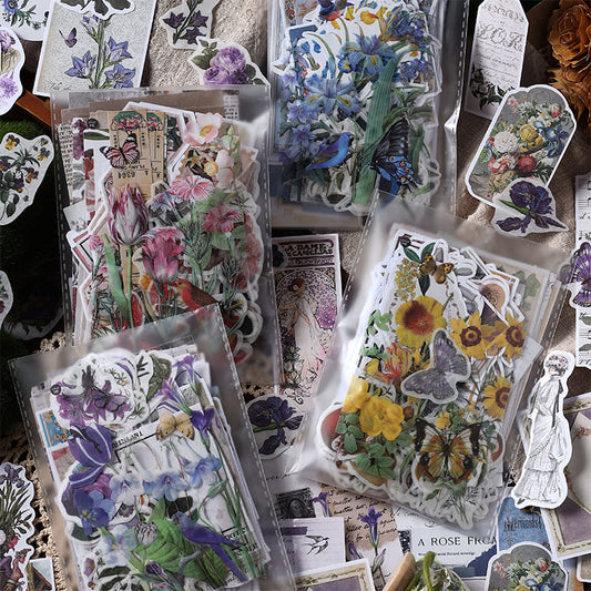 Vintage Floral Scrapbook Packs