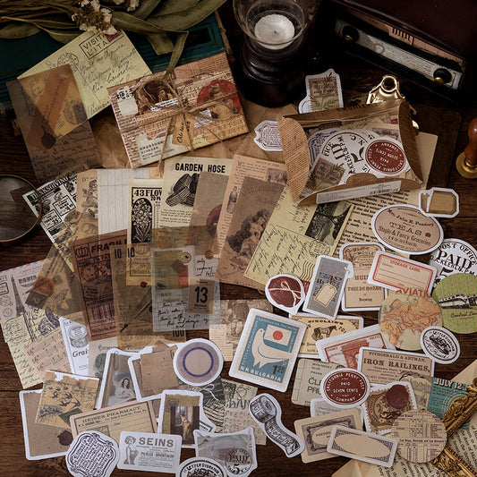 Vintage Memory Room Scrapbooking Material Set