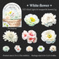Iridescent Floral Stickers
