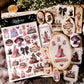 3PCS Pink Halloween Transfer Stickers