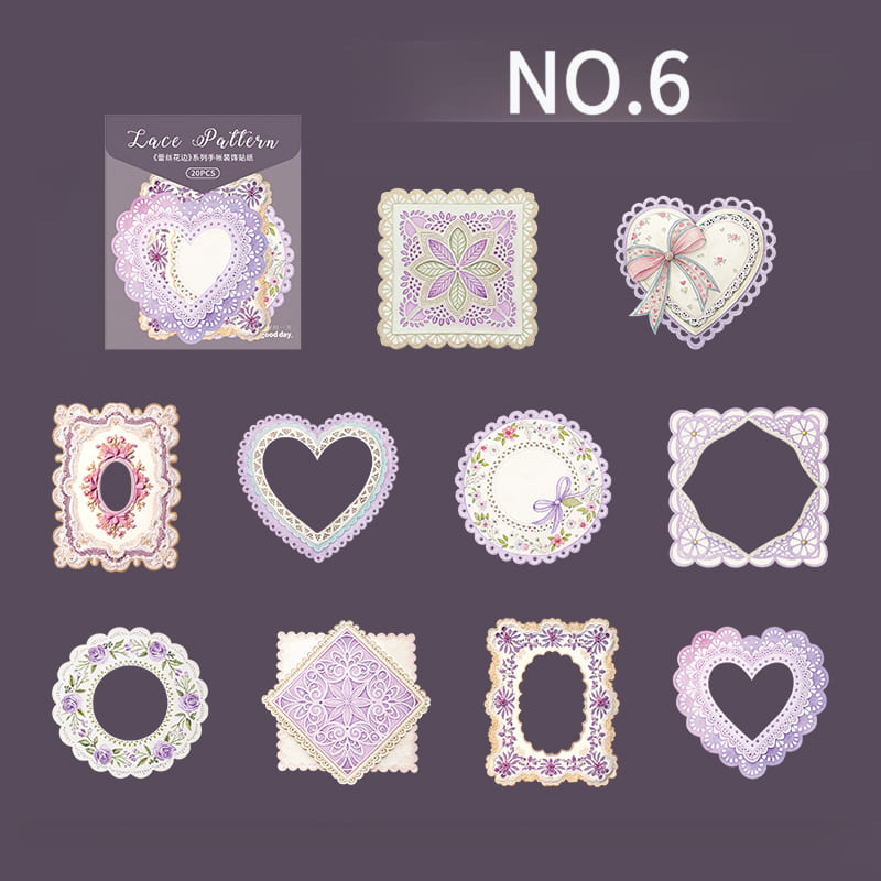 Vintage Lace Border Stickers