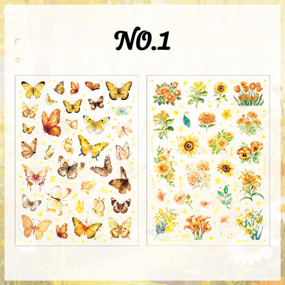 Florals & Butterflies PET Sticker Pack
