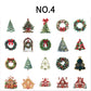 Christmas Theme Sticker NO.4 – 20 stickers featuring Christmas trees,houses. Perfect for planners, scrapbooks, phone cases, and notebooks. Thick cardstock for lasting adhesion.