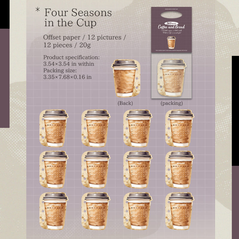 Coffee & Bakery Themed Memo Pad