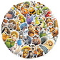 50PCS Cartoon Animal Sticker Pack