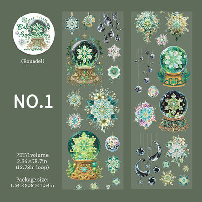 Snowflake Theme PET Tape