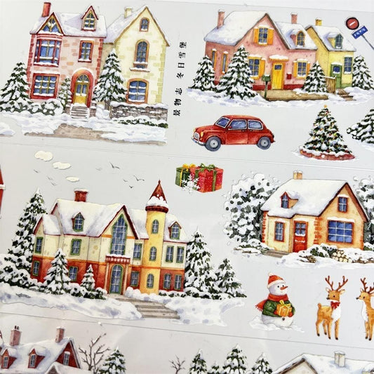 One Loop Cozy Winter House PET Tape