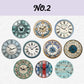 Vintage Clock Theme Stickers