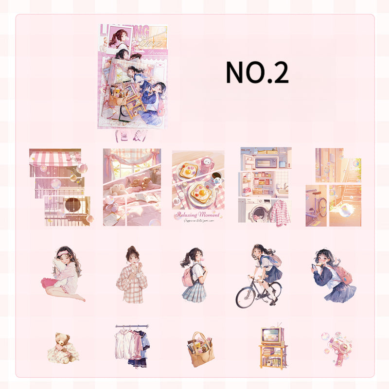 School Girl Theme Stickers