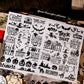 Black Halloween Transfer Sticker