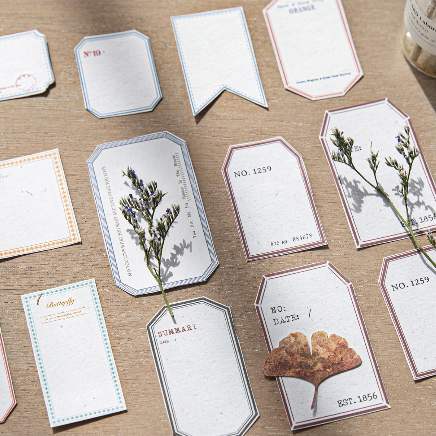 30PCS Vintage Peelable Label Book