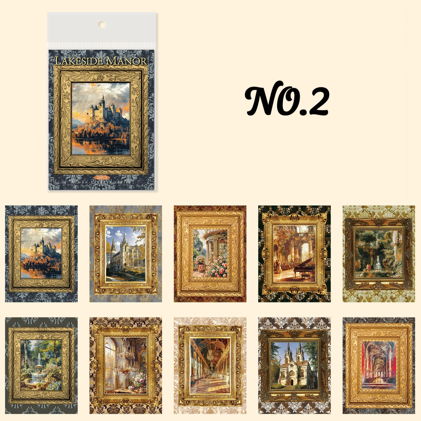 Vintage Frame Scrapbook Paper Pack