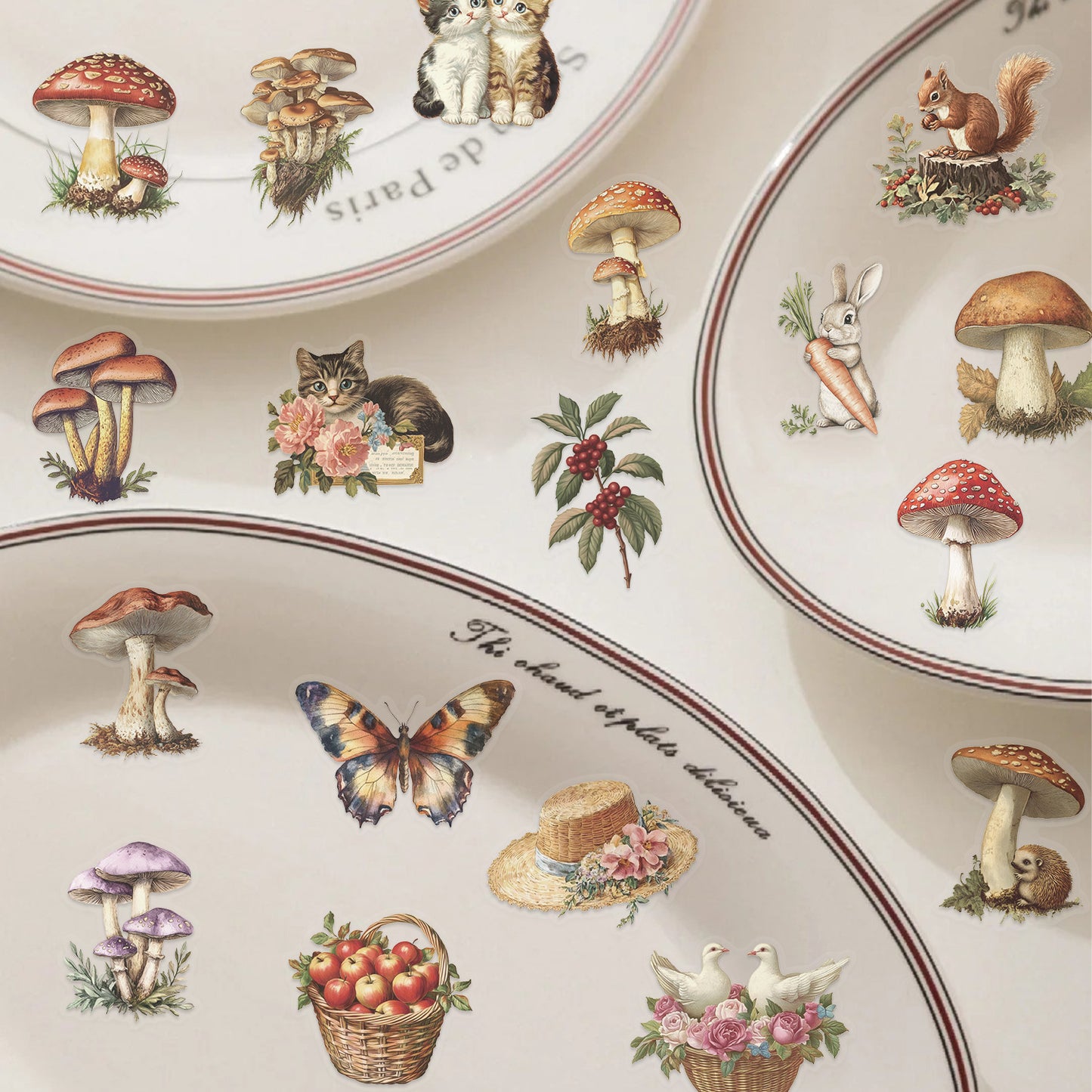 50PCS Mushroom Sticker Pack