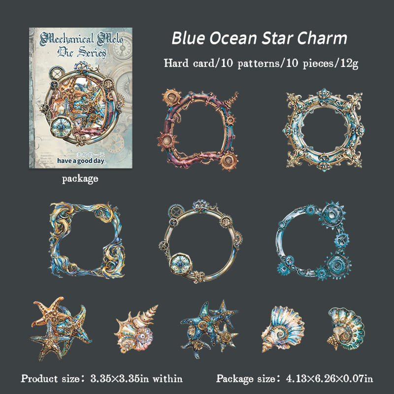 Steampunk Ocean Stickers