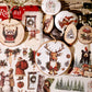 3PCS Christmas Transfer Stickers