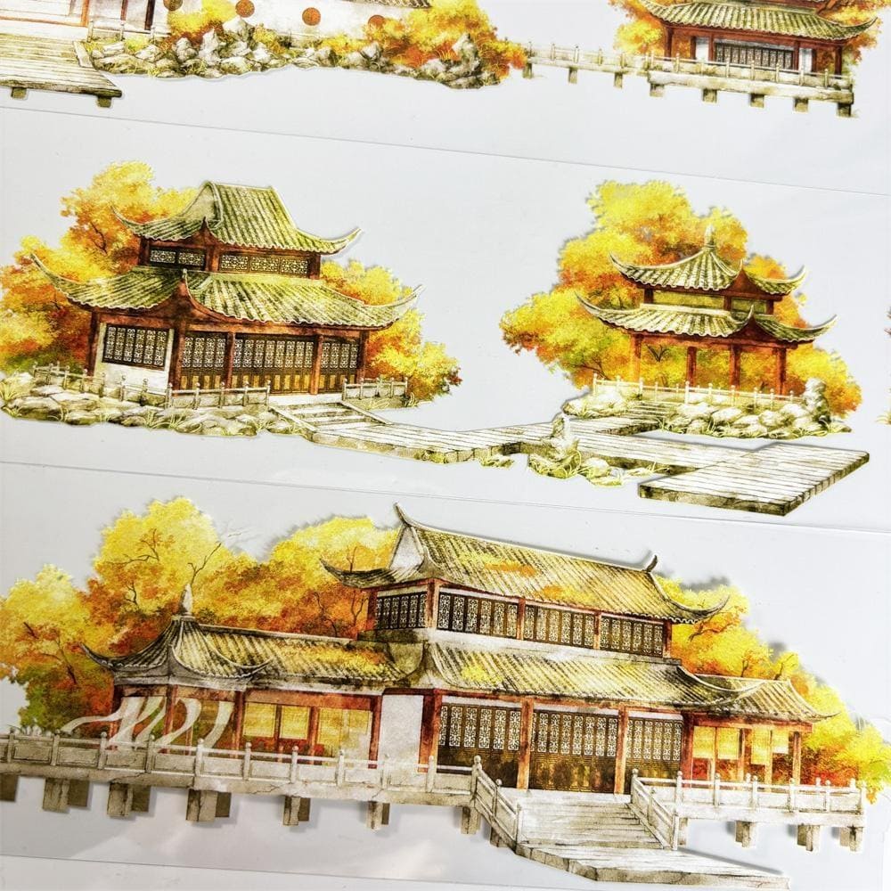One Loop Golden Autumn House PET Tape