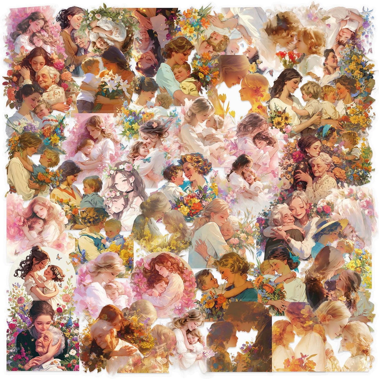 50PCS Mother’s Day Sticker Pack