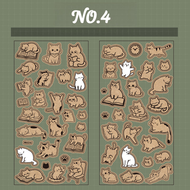 Adorably Cute Cat Stickers