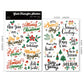 2PCS Christmas Phrase Transfer Stickers