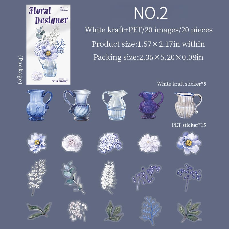 Floral Arrangement Sticker Pack