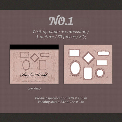 Frame Notes - Vintage Border Memo Pads