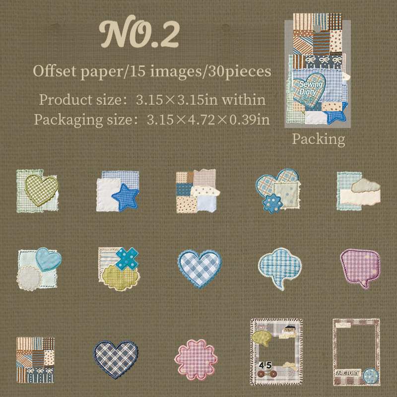 Sewing Theme Sticker Set