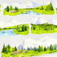 One Cycle Mountain Snowy Landscape PET Tape