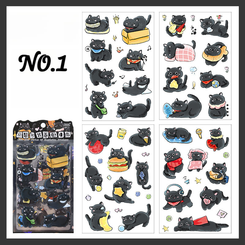 Playful Cat Planner Stickers