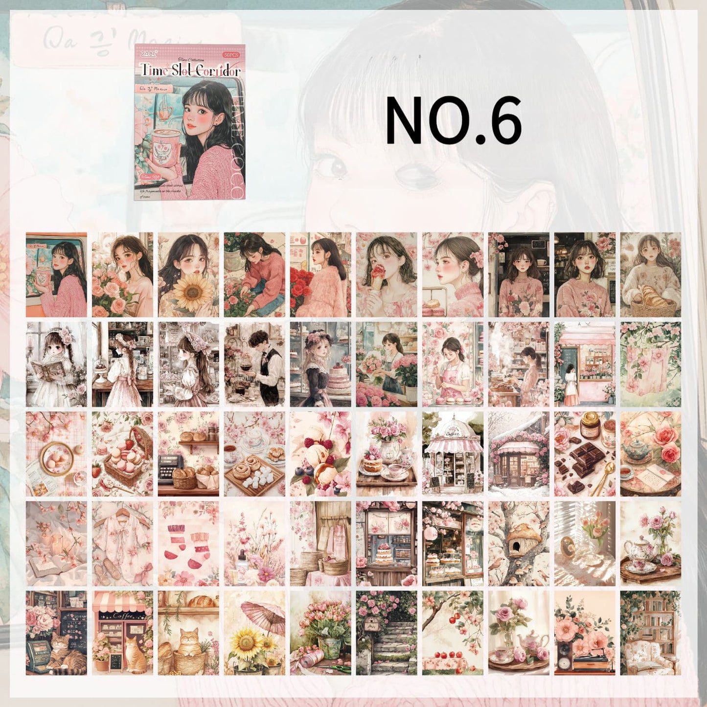 Vintage Character Scrapbook Paper
