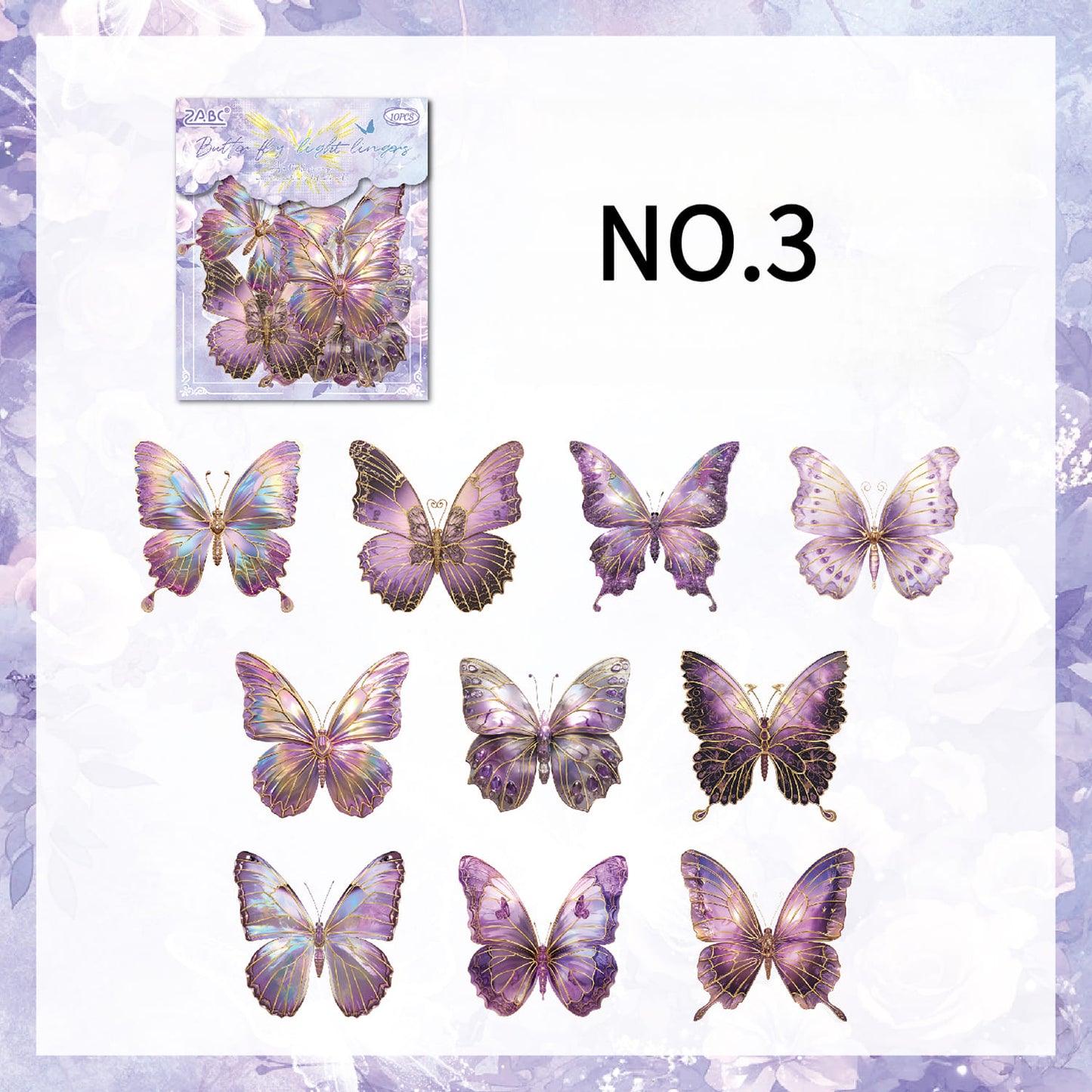 Butterfly PET Stickers