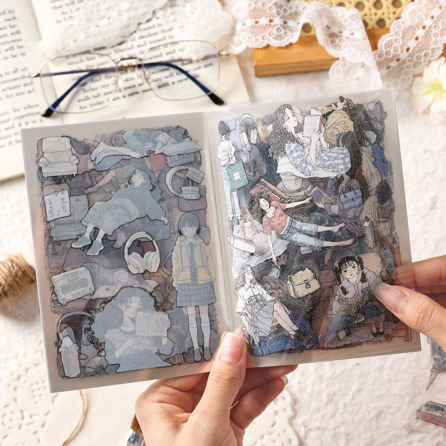 Girl Character Sticker Book