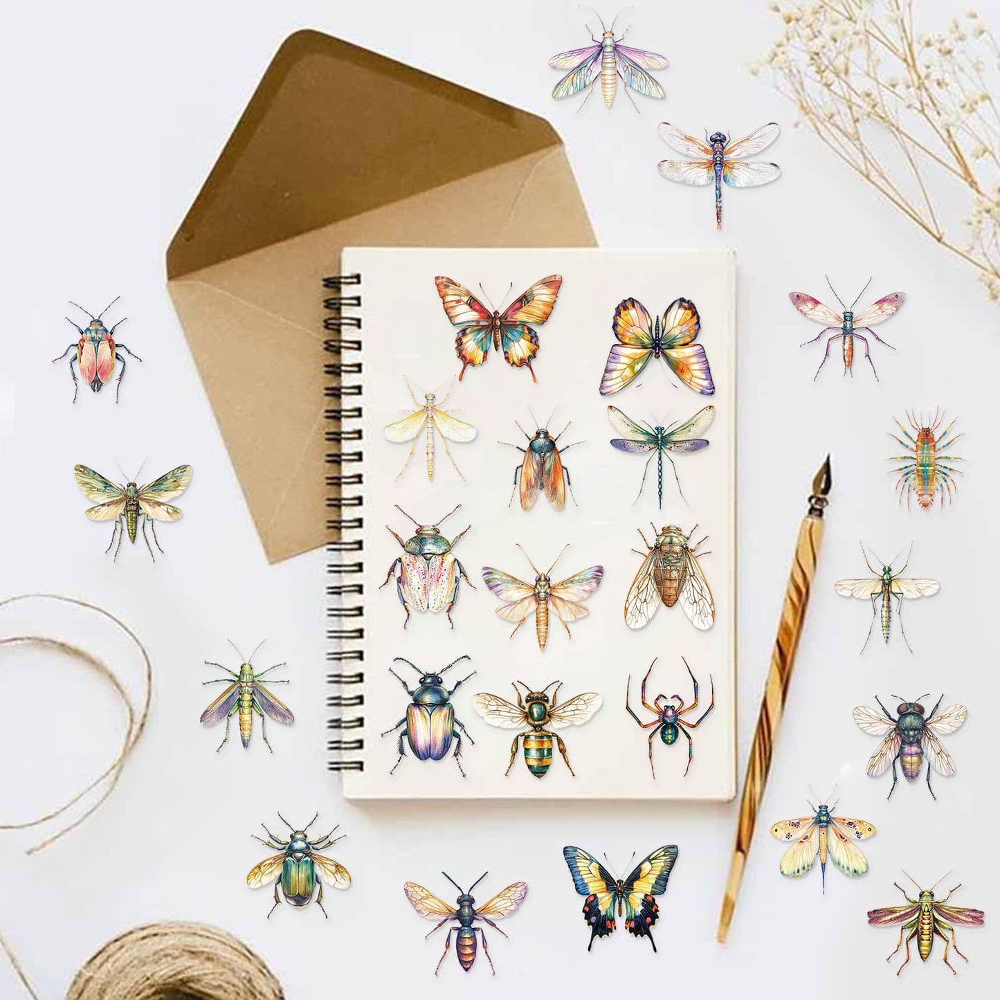 50PCS Insect Sticker Pack