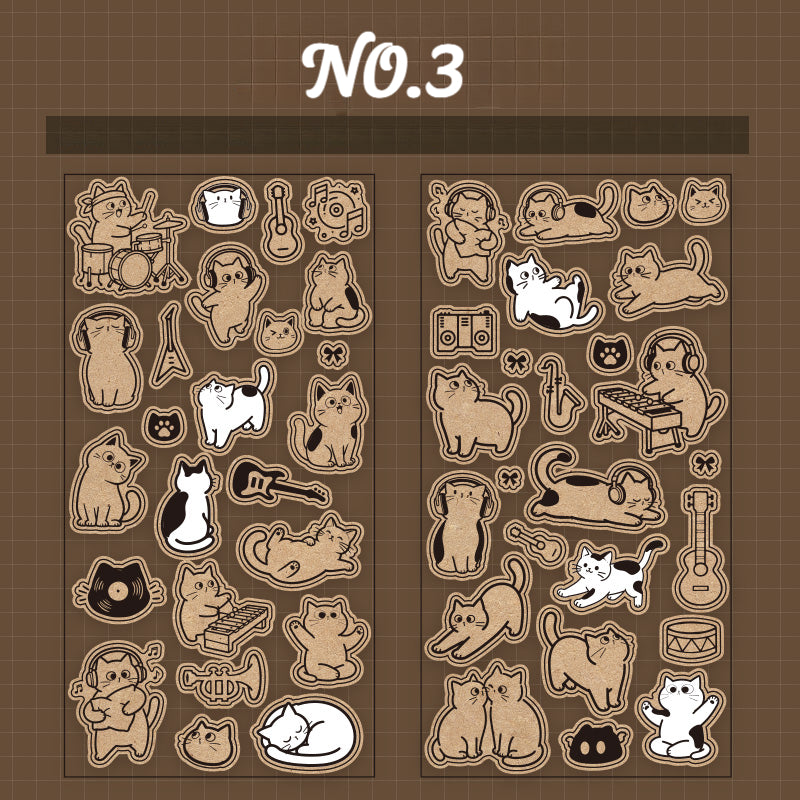 Adorably Cute Cat Stickers