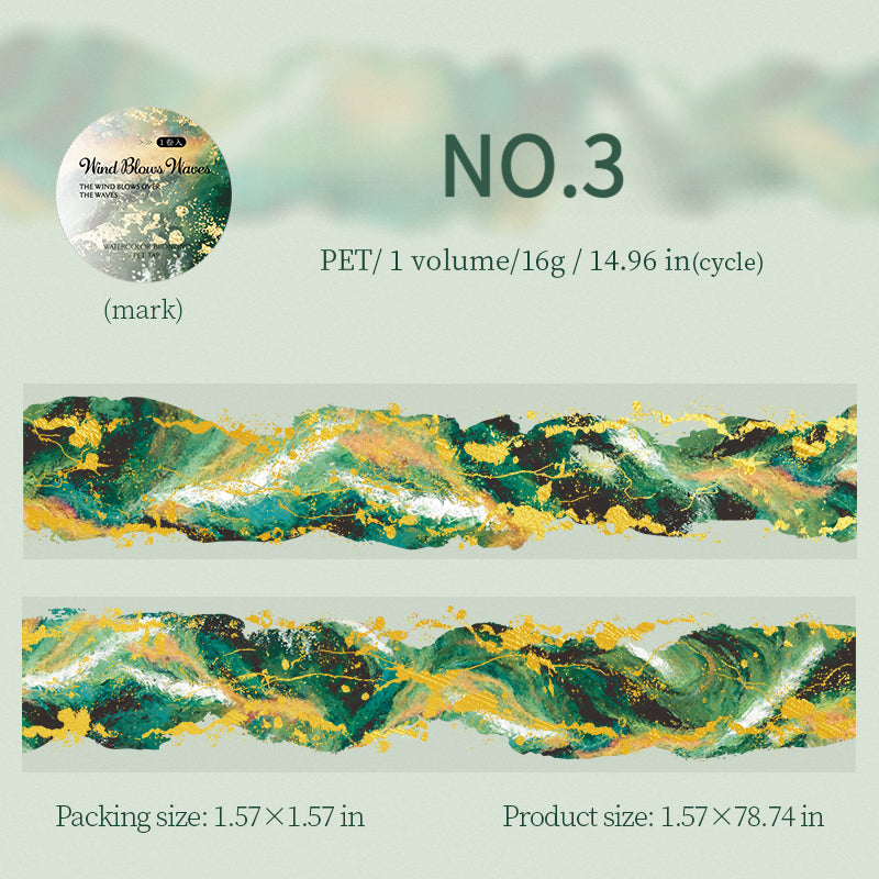 Ombre Color & Foil PET Tape