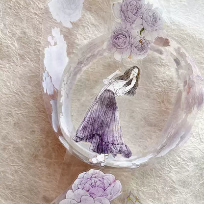 6cm*166cm Purple Girl Tape