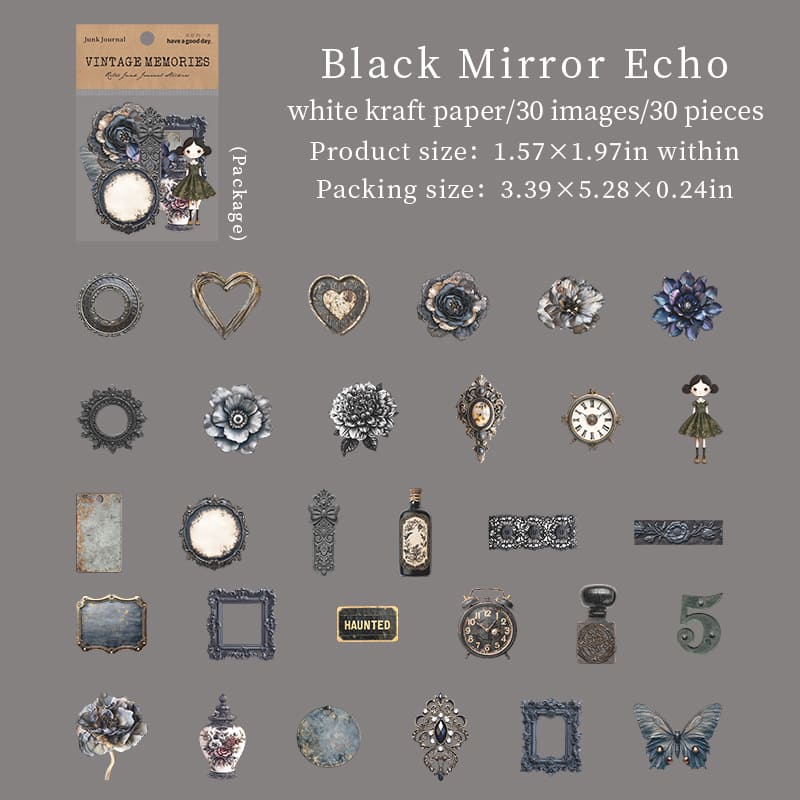 Vintage Junk Journal Stickers Pack