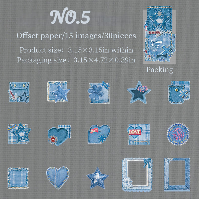 Sewing Theme Sticker Set
