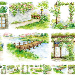 Garden Theme One Cycle PET Tape