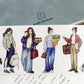 8cm*100 cm Die-Cut Casual Character Series  One cycle Tape