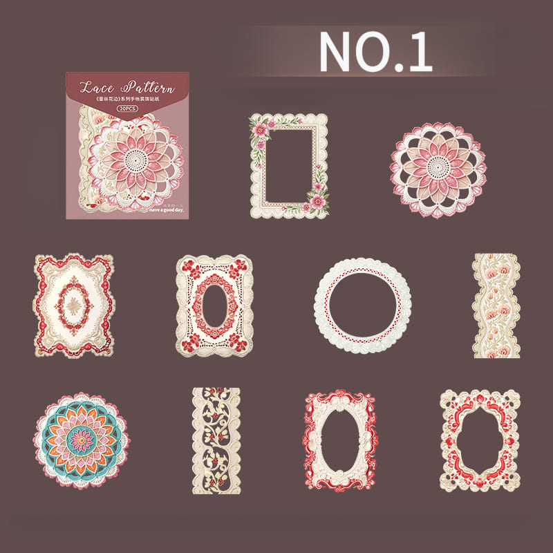 Vintage Lace Border Stickers