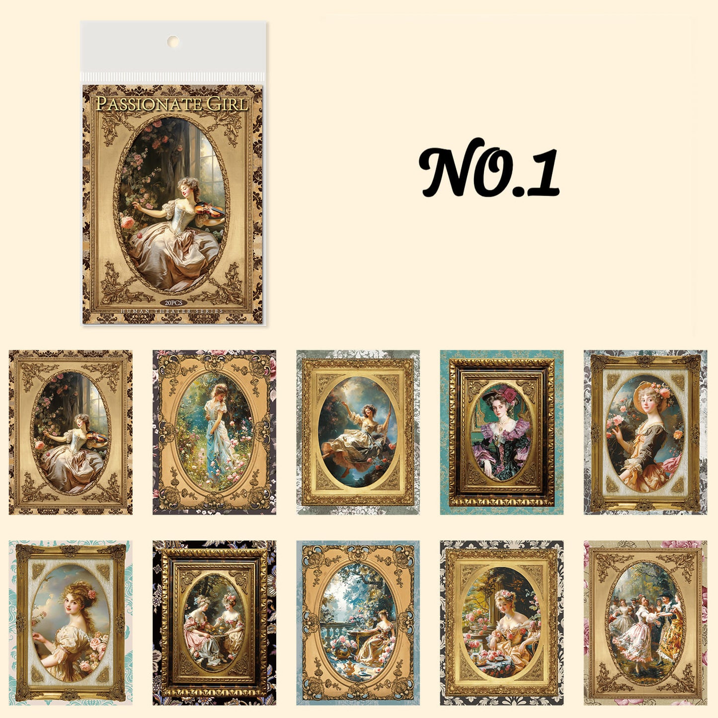 Vintage Frame Scrapbook Paper Pack