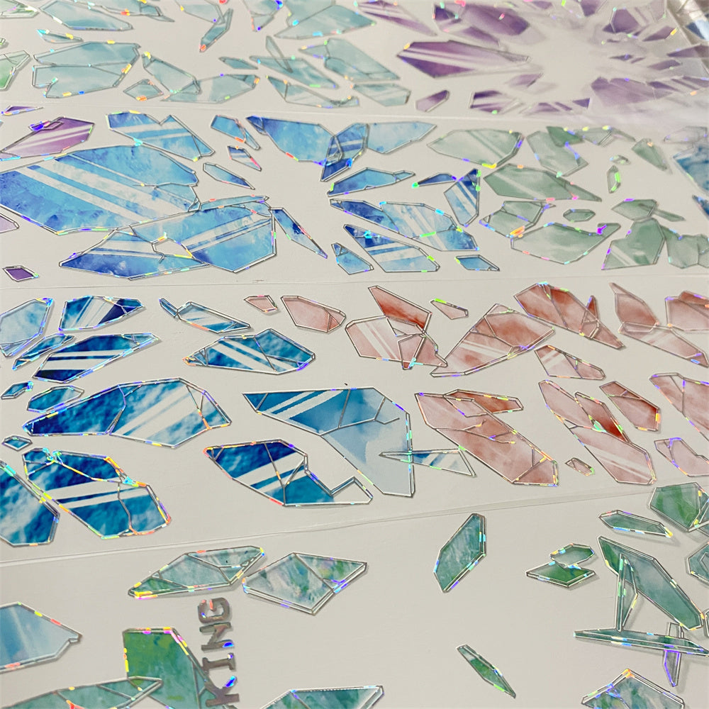 Colorful Glass Shard PET Tape （ One Cycle）