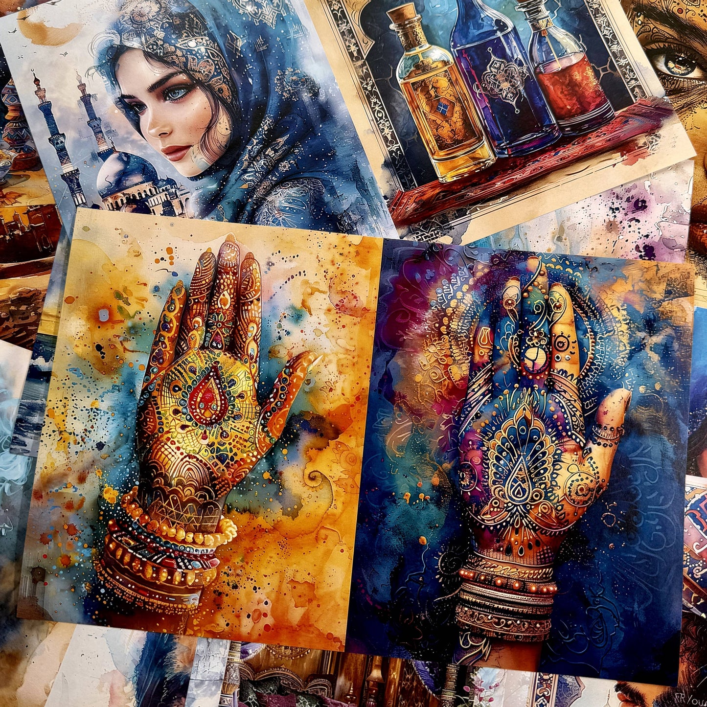 Arabian Nights Theme Scrapbook Paper