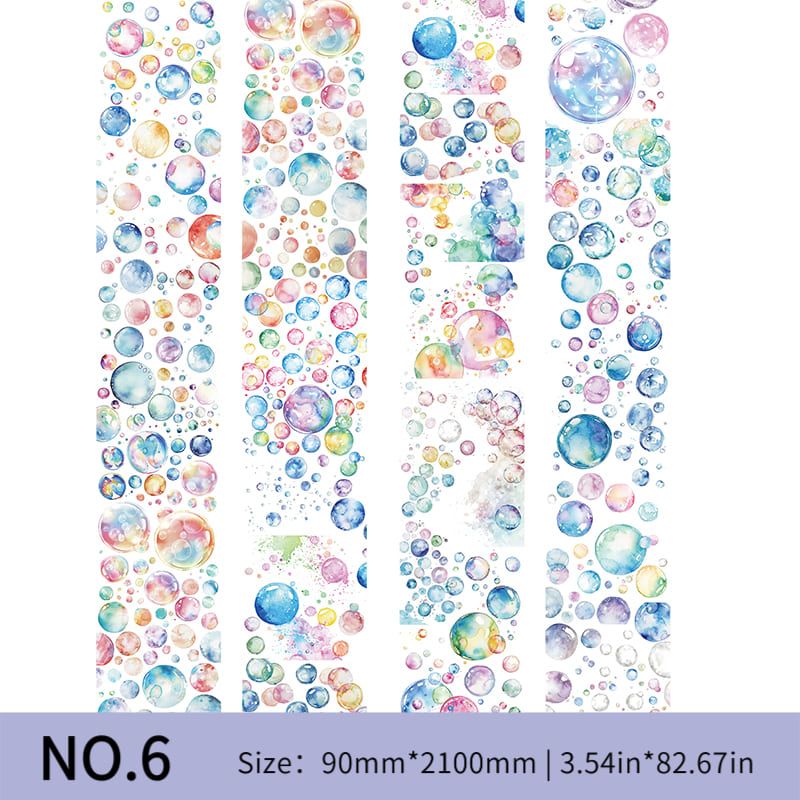 Watercolor Bubble Gradient One Cycle PET Tape