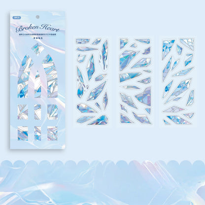 Glass Fragments PET Stickers