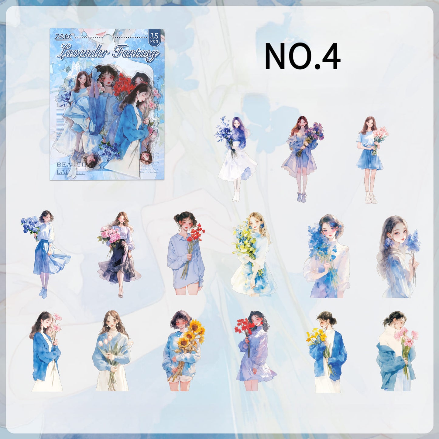 Elegant Ladies PET Stickers