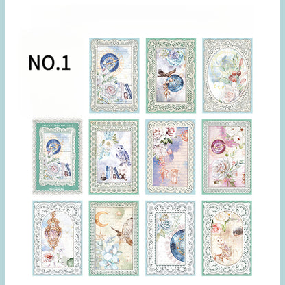 50PCS Lace Series Scrapbook Paper