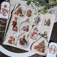 3PCS Vintage Christmas Transfer Stickers